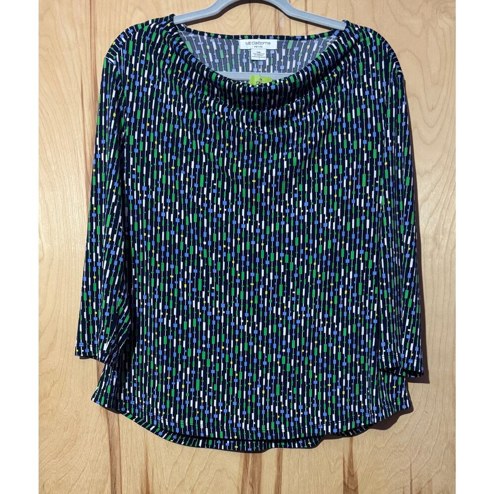(231) Liz Claiborne Size PXL Cowl Neck Blouse